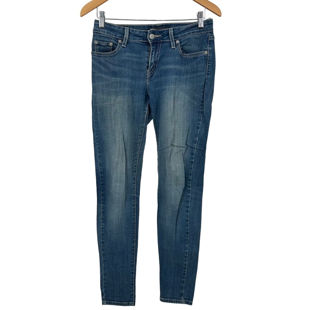 Levi's Legging Skinny Jeans Womens 28 Blue Mid Rise Stretch Denim Casual Y2K